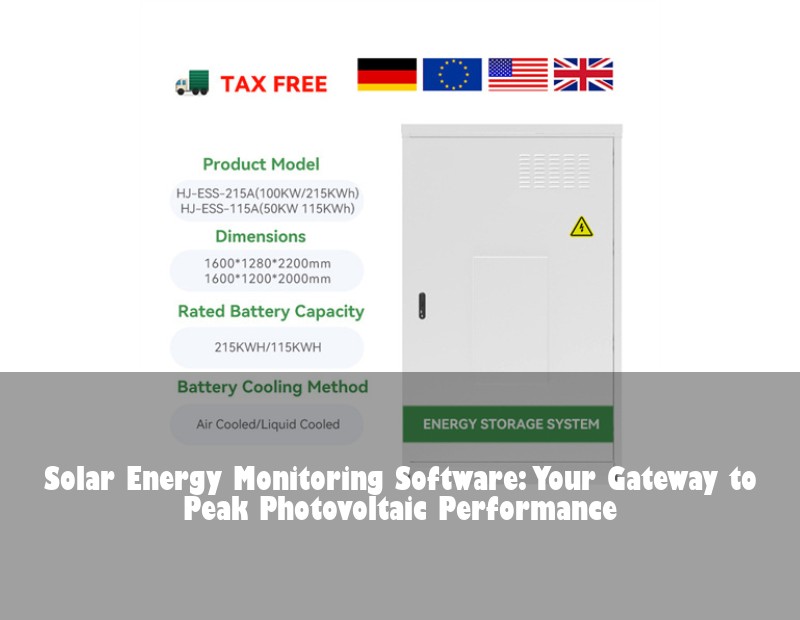 Solar Energy Monitoring Software: Your Gateway to Peak Photovoltaic Performance