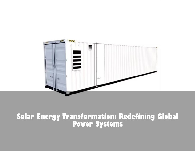 Solar Energy Transformation: Redefining Global Power Systems
