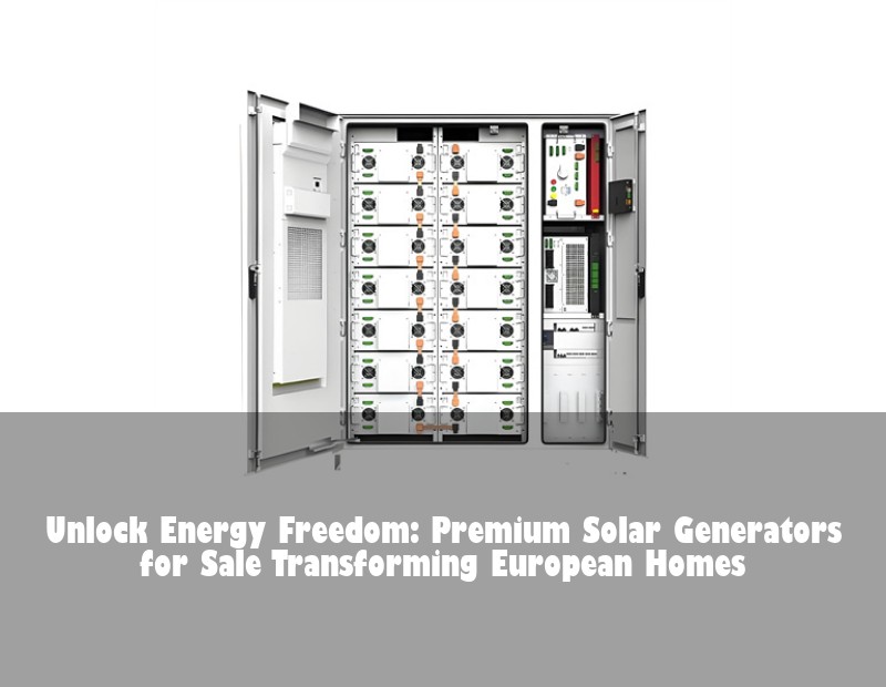 Unlock Energy Freedom: Premium Solar Generators for Sale Transforming European Homes | Huijue Solar
