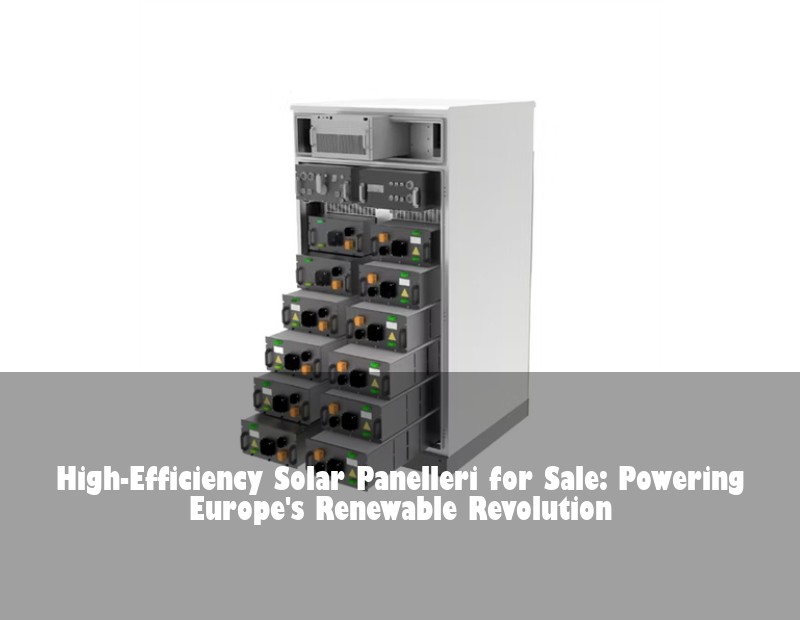 High-Efficiency Solar Panelleri for Sale: Powering Europe's Renewable Revolution
