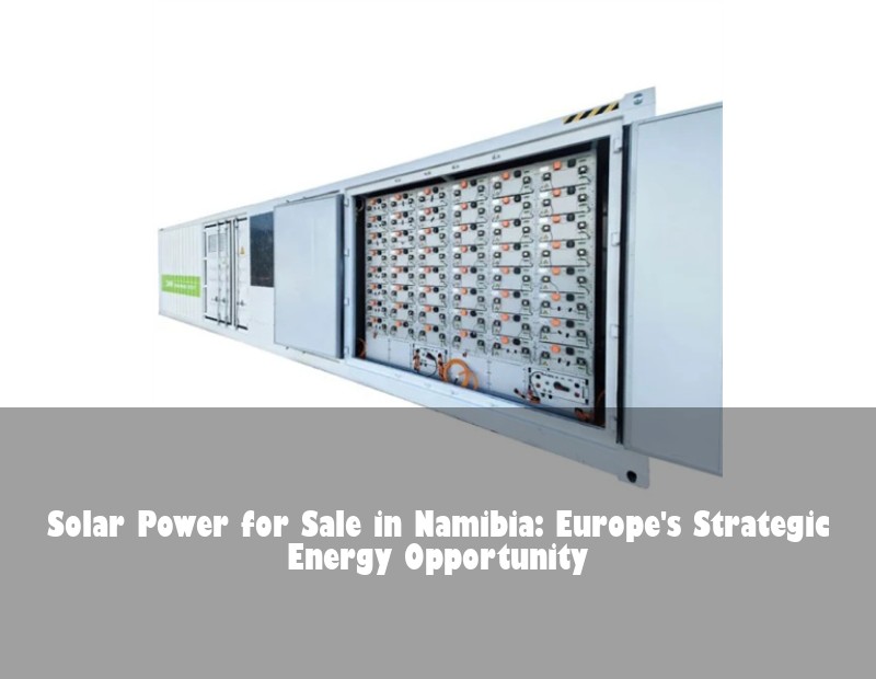 Solar Power for Sale in Namibia: Europe's Strategic Energy Opportunity
