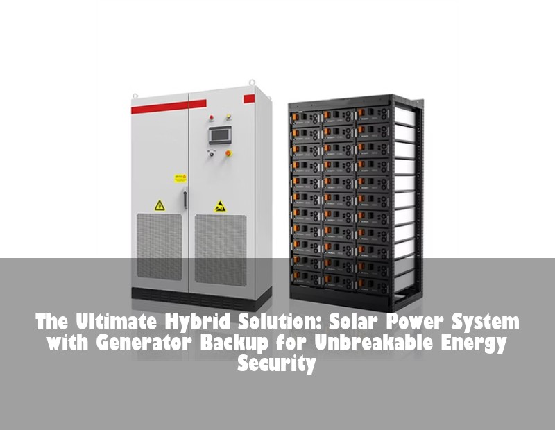 The Ultimate Hybrid Solution: Solar Power System with Generator Backup for Unbreakable Energy Security