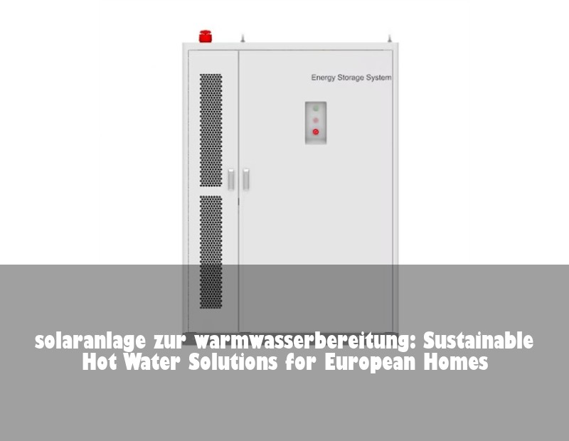 solaranlage zur warmwasserbereitung: Sustainable Hot Water Solutions for European Homes