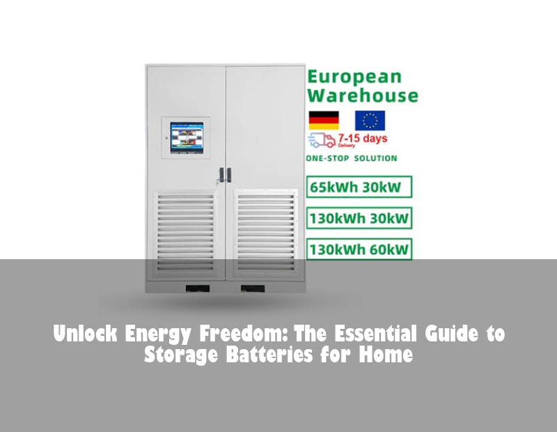 Unlock Energy Freedom: The Essential Guide to Storage Batteries for Home