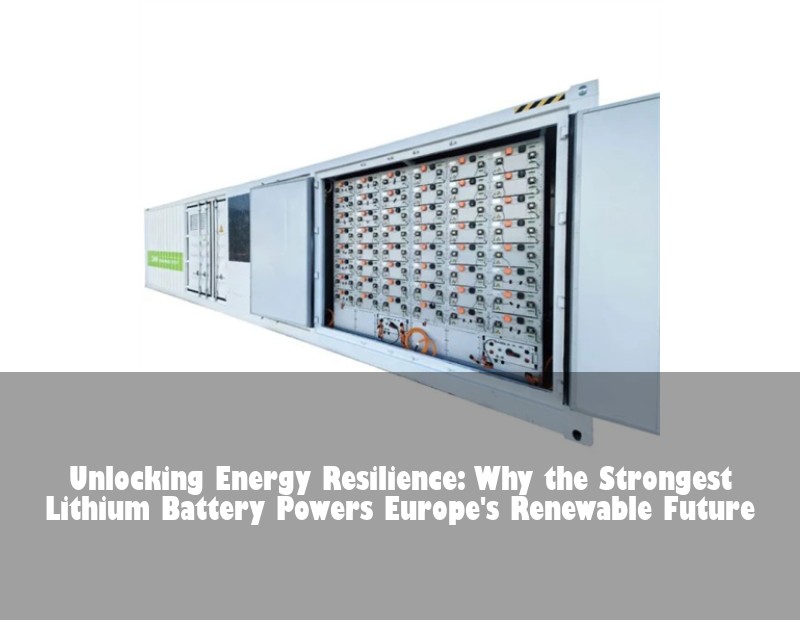 Unlocking Energy Resilience: Why the Strongest Lithium Battery Powers Europe's Renewable Future