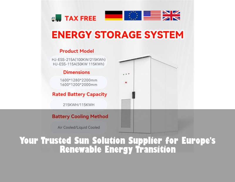 Your Trusted Sun Solution Supplier for Europe's Renewable Energy Transition