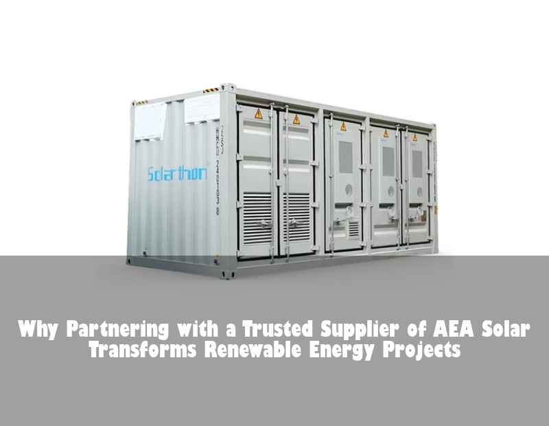 Why Partnering with a Trusted Supplier of AEA Solar Transforms Renewable Energy Projects