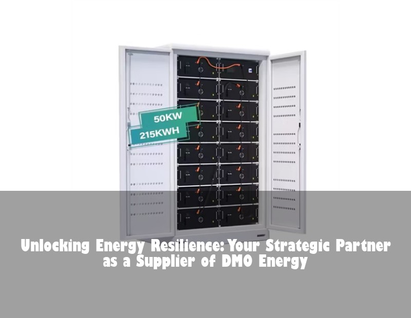 Unlocking Energy Resilience: Your Strategic Partner as a Supplier of DMO Energy