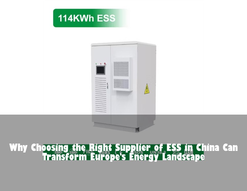 Why Choosing the Right Supplier of ESS in China Can Transform Europe's Energy Landscape