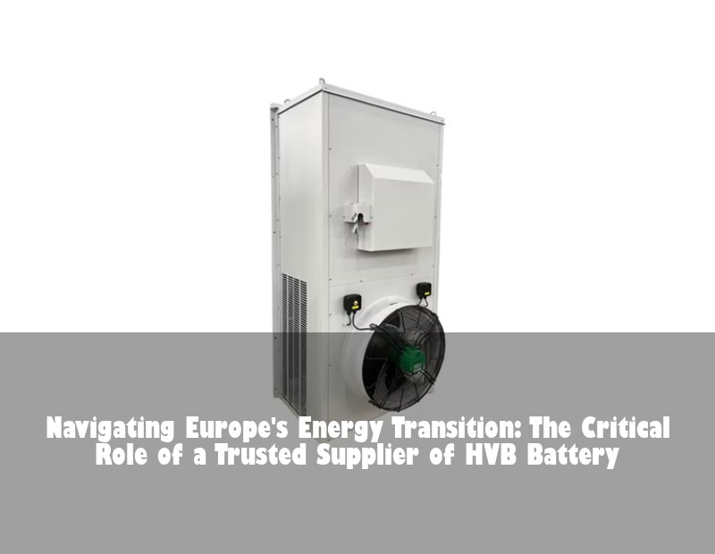 Navigating Europe's Energy Transition: The Critical Role of a Trusted Supplier of HVB Battery