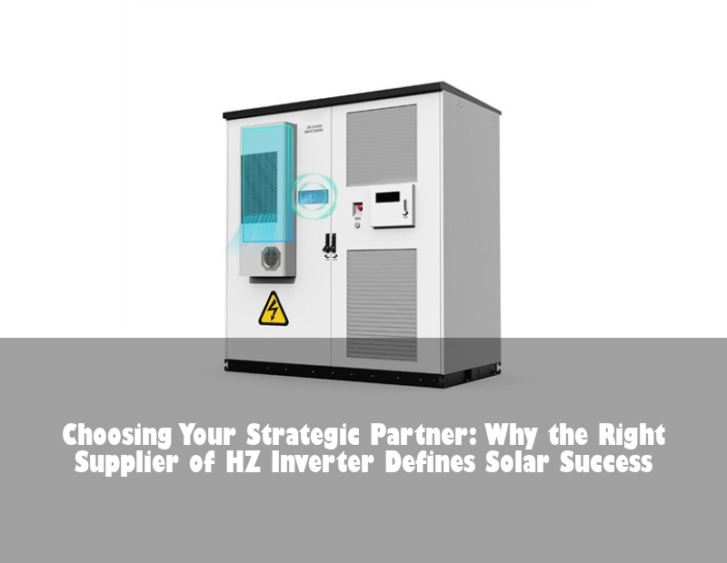 Choosing Your Strategic Partner: Why the Right Supplier of HZ Inverter Defines Solar Success | Huijue Solar