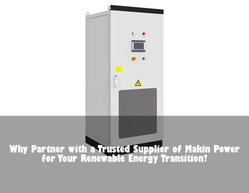 Why Partner with a Trusted Supplier of Makin Power for Your Renewable Energy Transition?