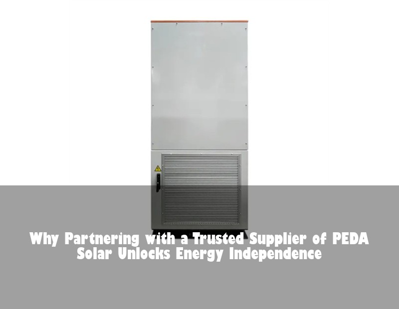 Why Partnering with a Trusted Supplier of PEDA Solar Unlocks Energy Independence