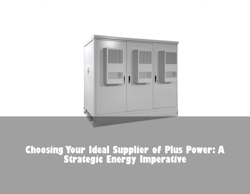 Choosing Your Ideal Supplier of Plus Power: A Strategic Energy Imperative