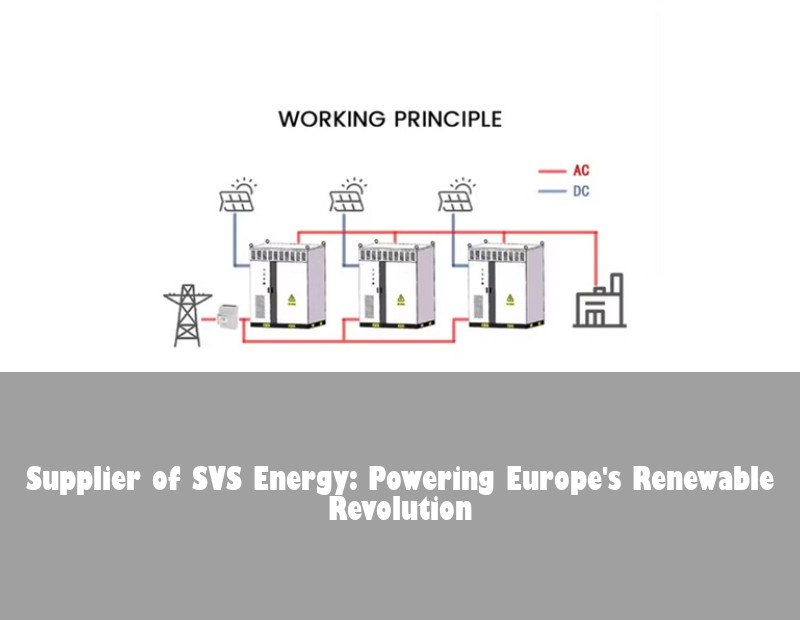 Supplier of SVS Energy: Powering Europe's Renewable Revolution | Huijue Solar