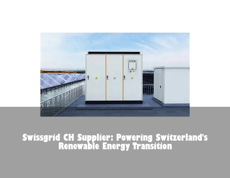 Swissgrid CH Supplier: Powering Switzerland's Renewable Energy Transition