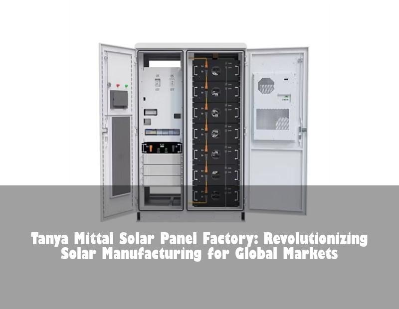 Tanya Mittal Solar Panel Factory: Revolutionizing Solar Manufacturing for Global Markets