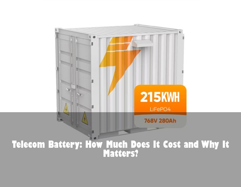 Telecom Battery: How Much Does It Cost and Why It Matters?
