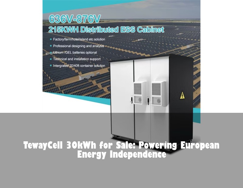 TewayCell 30kWh for Sale: Powering European Energy Independence | Huijue Solar