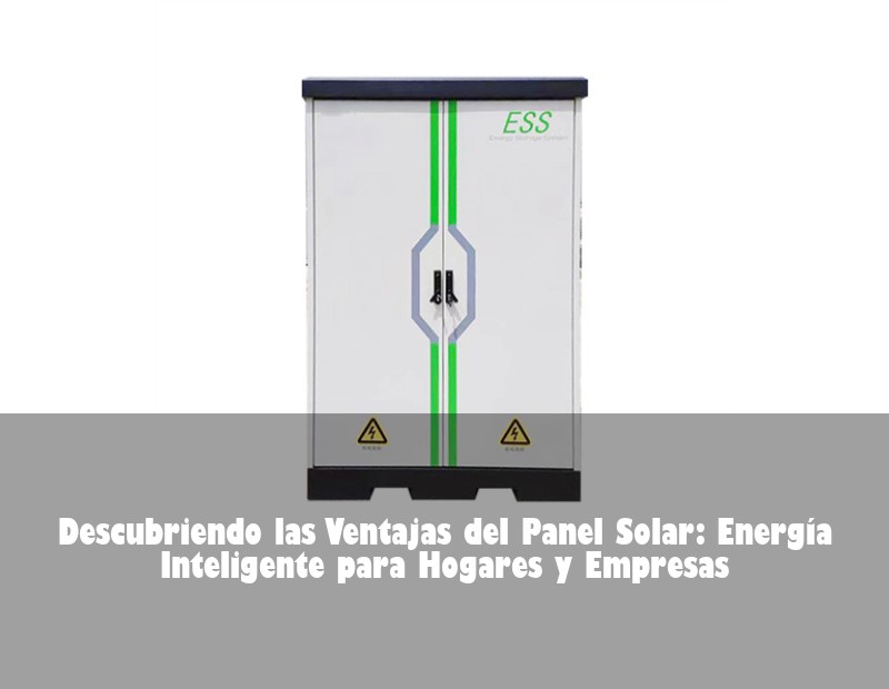 Descubriendo las Ventajas del Panel Solar: Energía Inteligente para Hogares y Empresas